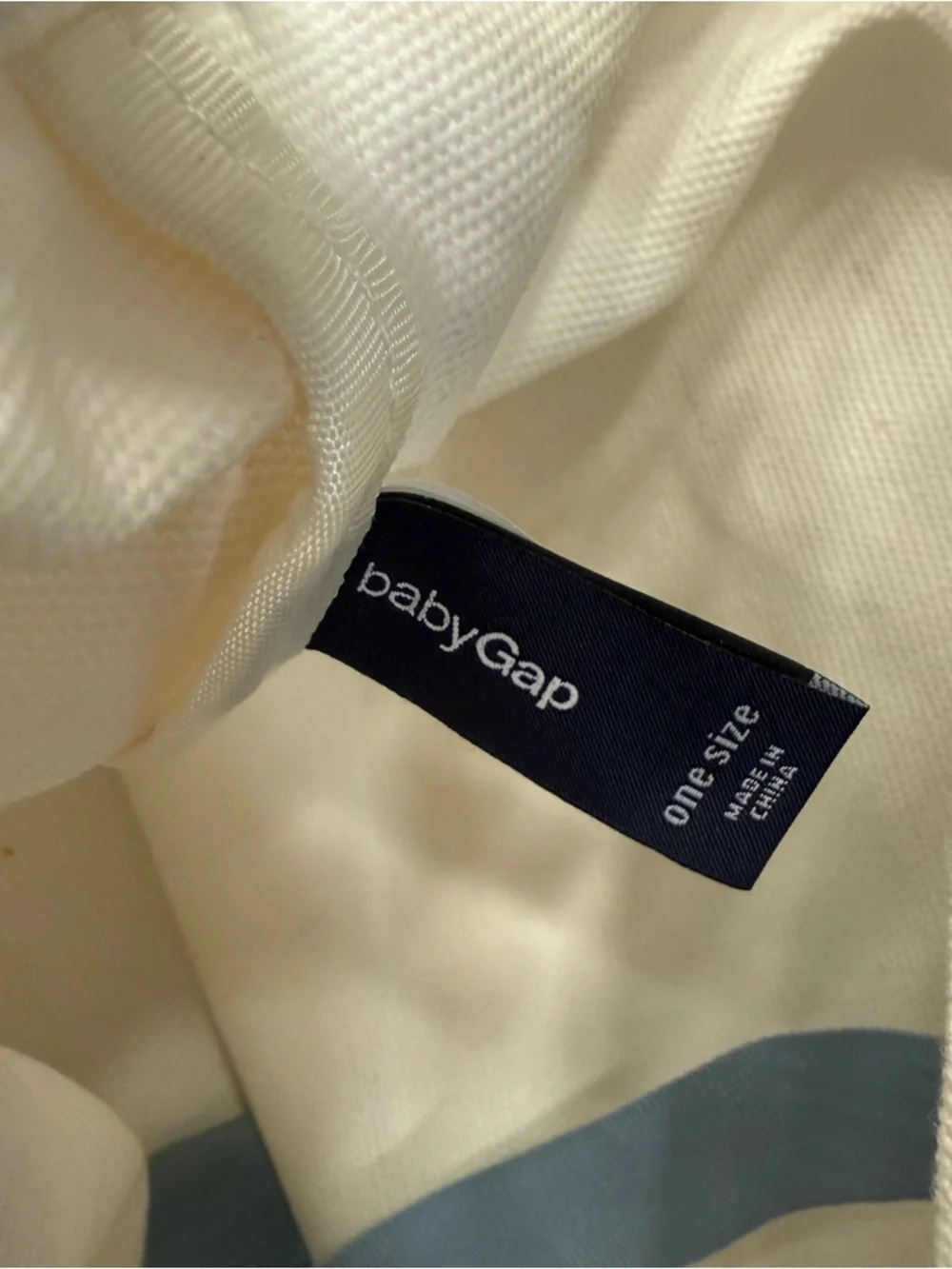 🍼 Baby Gap Small Logo Tote Bag with Blue Accents